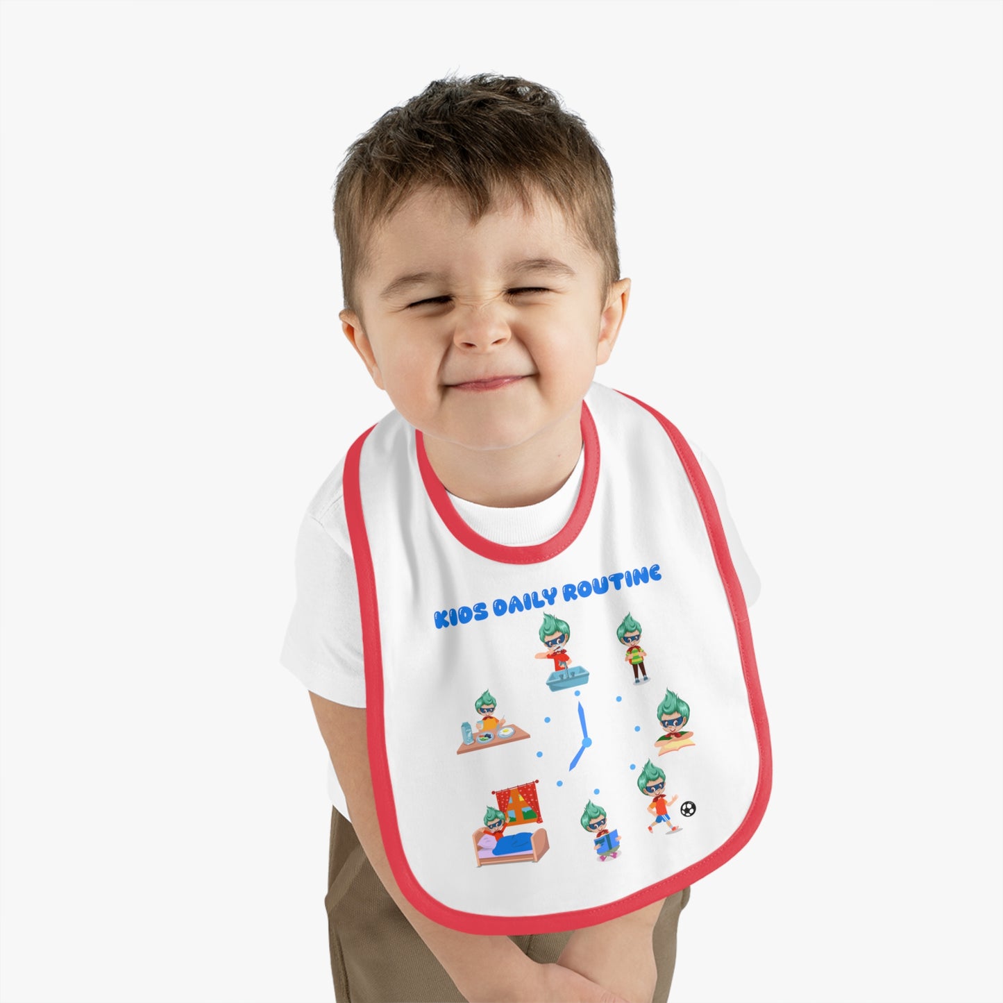 Baby Bib - Super kiddo daily routine