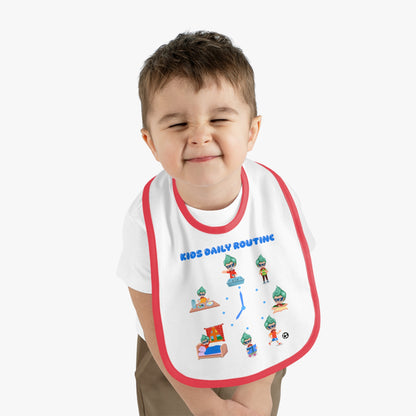 Baby Bib - Super kiddo daily routine - [[{"value":"Wonderwear Kid"}]]