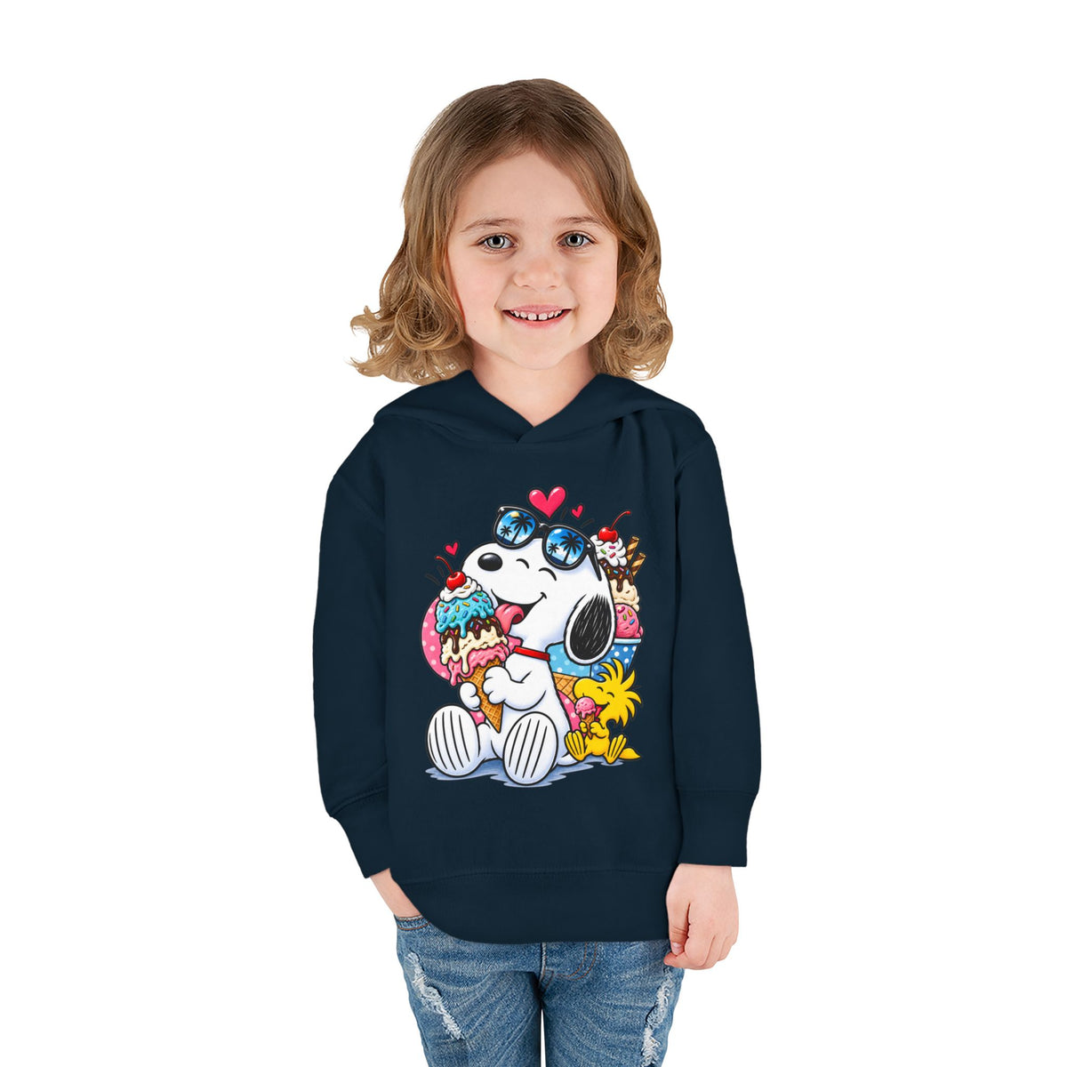 Toddler Hoodie — Snoopy and Woodstock’s Ice Cream Day