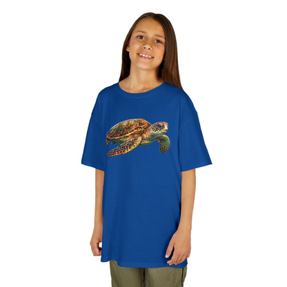 Kids Heavy Cotton™ Tee - sea turtle swimming