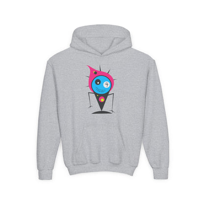 Youth Heavy Blend Hooded Sweatshirt -  Fire monster Printify