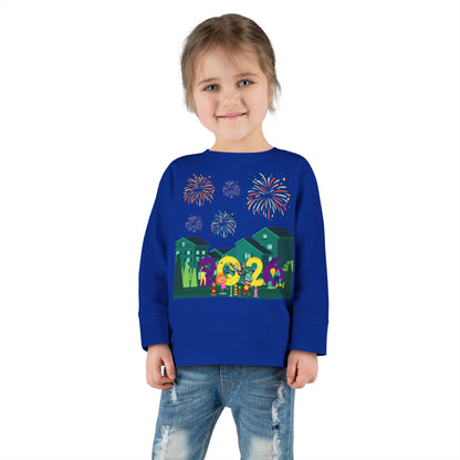 Toddler Long Sleeve Tee - Super kiddo on house - [[{"value":"Wonderwear Kid"}]]