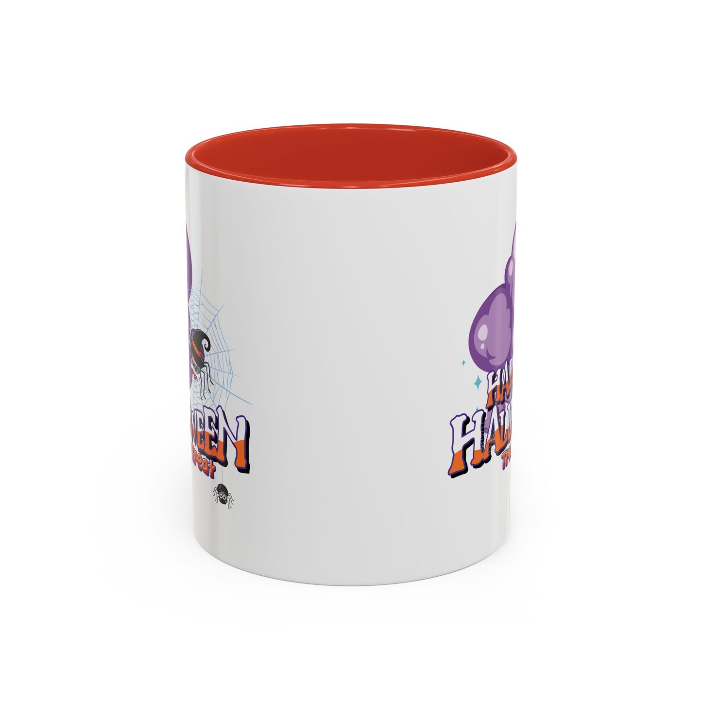 Accent Coffee Mug - Happy holloween - spider kiddo