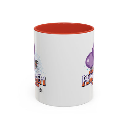 Accent Coffee Mug - Happy holloween - spider kiddo - [[{"value":"Wonderwear Kid"}]]