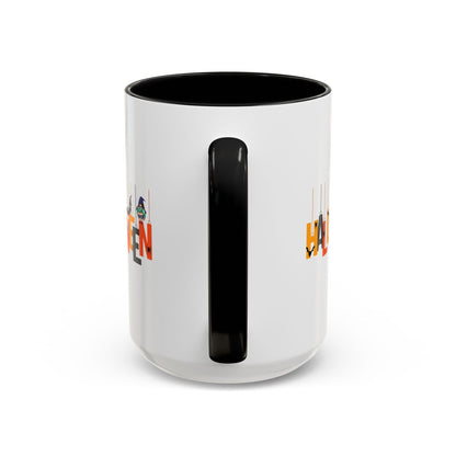Accent Coffee Mug - Holloween hanging letters Printify