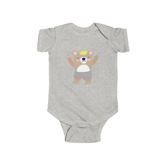 Infant Fine Jersey Bodysuit - Sleeping Bear