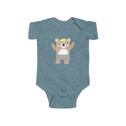 Adorable sleeping bear infant bodysuit Printify