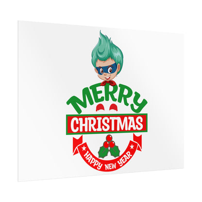 Rolled Posters - Merry chridtmas from super kiddo - [[{"value":"Wonderwear Kid"}]]