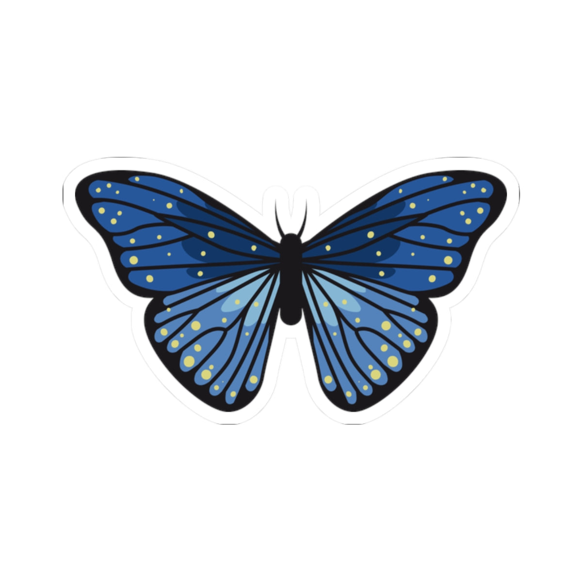 Kiss-Cut Stickers - Blue butterfly