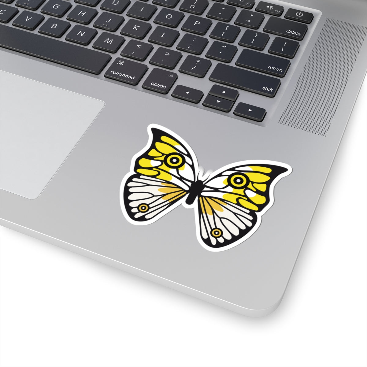 Kiss-Cut Stickers - Yellow butterfly