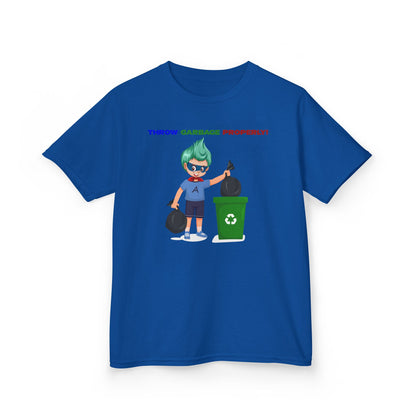 Kids Heavy Cotton™ Tee - Super kiddo taking trash out - [[{"value":"Wonderwear Kid"}]]