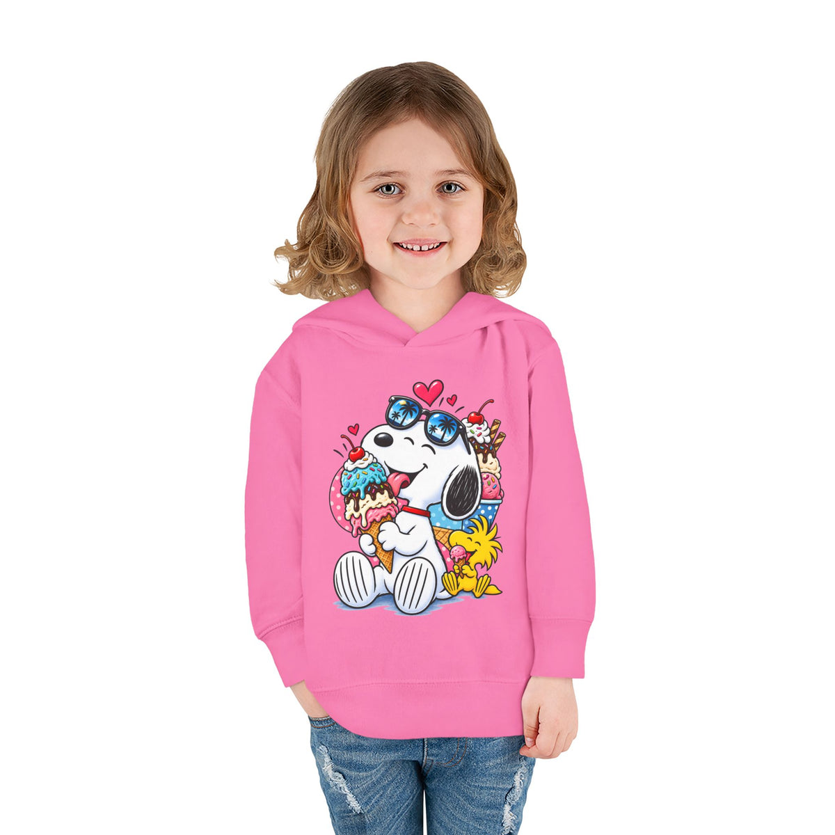 Toddler Hoodie — Snoopy and Woodstock’s Ice Cream Day