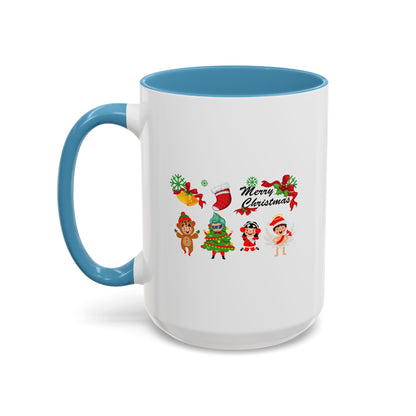 Accent Coffee Mug - Merry christmas from super kid - [[{"value":"Wonderwear Kid"}]]