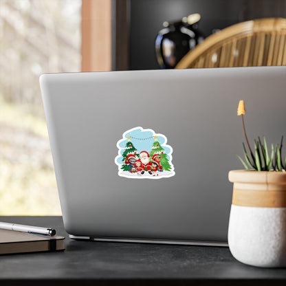 Christmas Kiss-Cut Vinyl Decals – Super kiddo with santa claus - [[{"value":"Wonderwear Kid"}]]