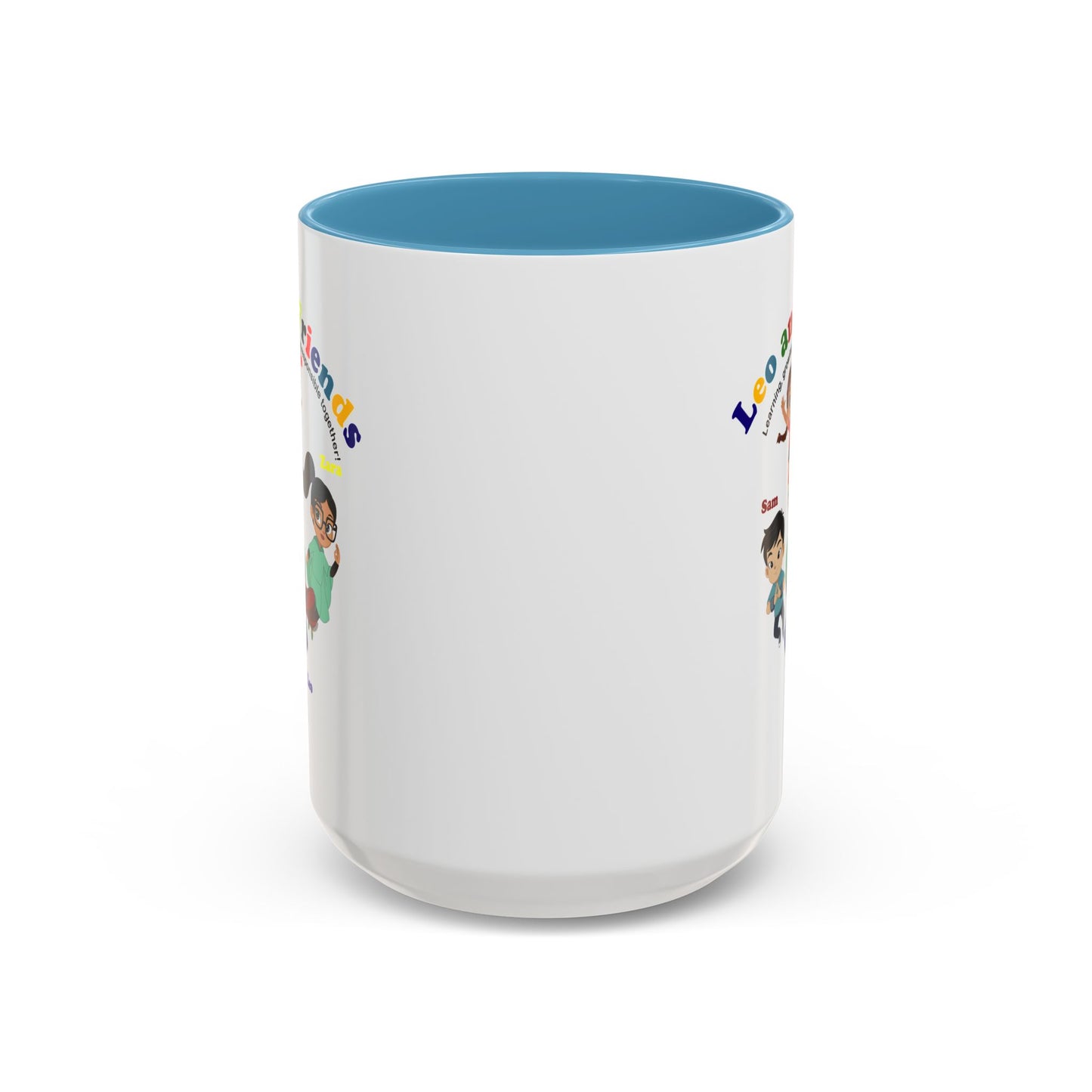 Accent Coffee Mug - Leo & Friends - Learning and growing