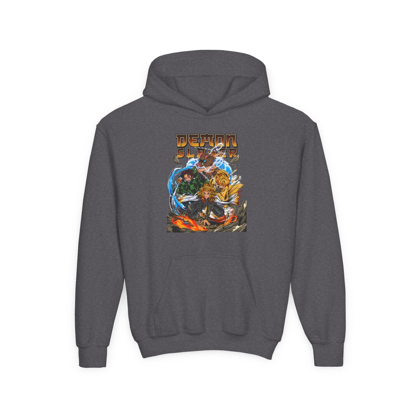 Youth Heavy Blend Hooded Sweatshirt - Demon slayer