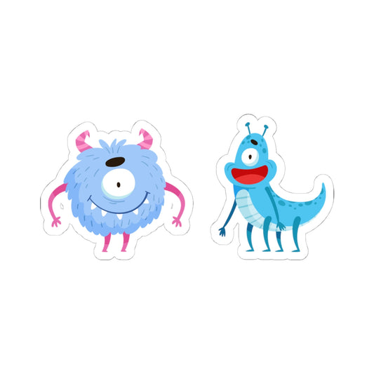 Kiss-Cut Vinyl Decals - One eyed monster Printify