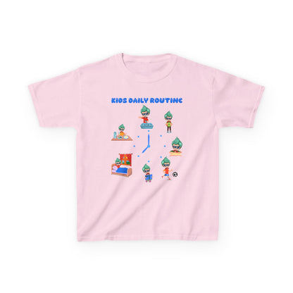 Kids Heavy Cotton™ Tee - Super kiddo daily routine - [[{"value":"Wonderwear Kid"}]]