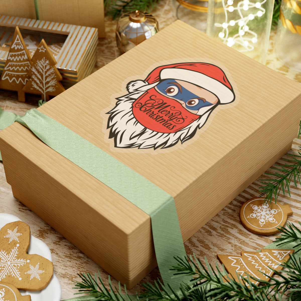 Kiss-Cut Stickers - Santa Super kiddo - [[{"value":"Wonderwear Kid"}]]
