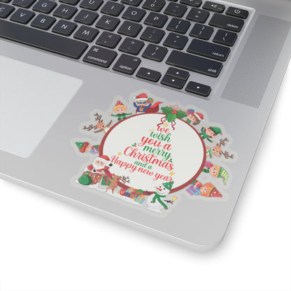 Kiss-Cut Stickers - We wish you a merry christmas - [[{"value":"Wonderwear Kid"}]]