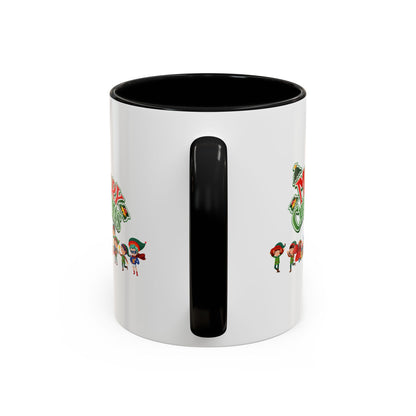 Accent Coffee Mug - Merry christmas from super friends - [[{"value":"Wonderwear Kid"}]]