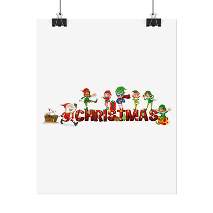 Rolled Posters - Christmas with santa claus and friends - [[{"value":"Wonderwear Kid"}]]
