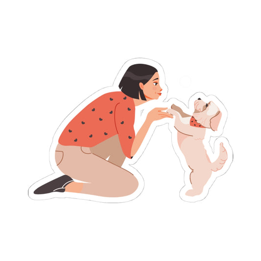 Kiss-Cut Stickers - Dog mom Printify