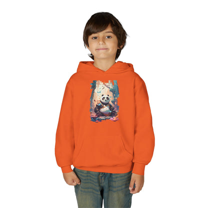 Youth Heavy Blend Hooded Sweatshirt - Kung fu Panda Printify