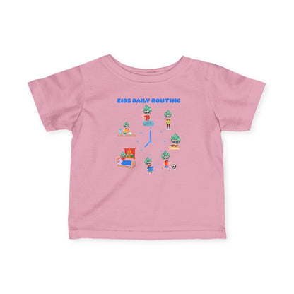Infant Fine Jersey Tee - Super kiddo daily routine - [[{"value":"Wonderwear Kid"}]]
