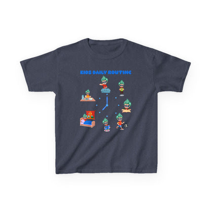 Kids Heavy Cotton™ Tee - Super kiddo daily routine - [[{"value":"Wonderwear Kid"}]]