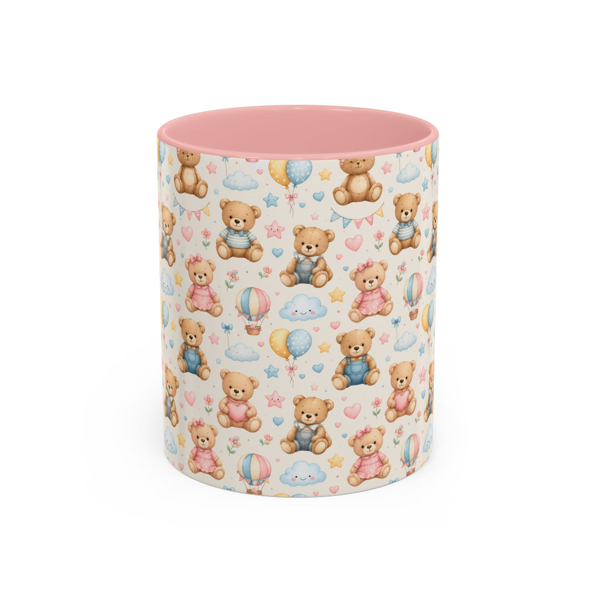Accent Coffee Mug  (11/15 oz) - Pastel Teddy Bear Nursery
