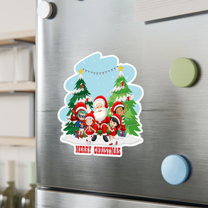 Christmas Kiss-Cut Vinyl Decals – Super kiddo with santa claus Merry christmas - [[{"value":"Wonderwear Kid"}]]