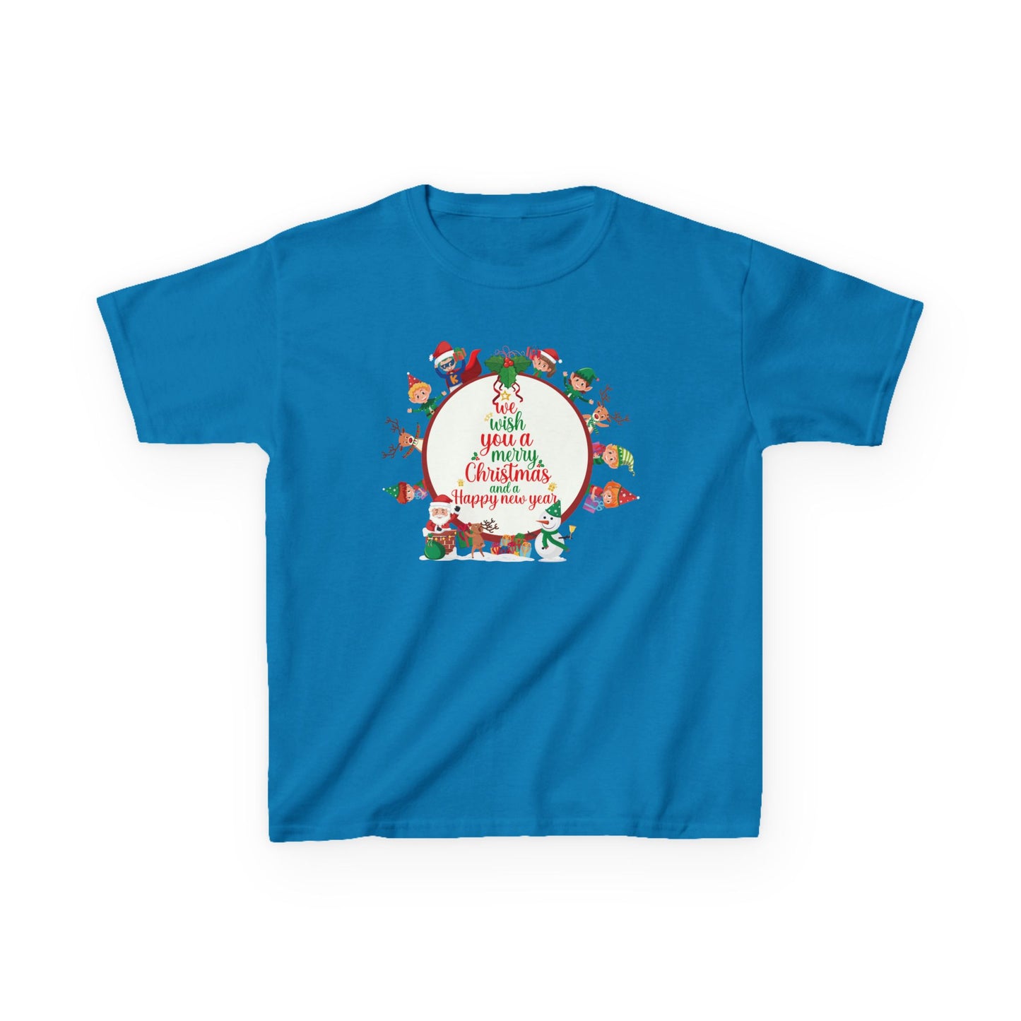 Kids Heavy Cotton™ Tee - We wish you a merry christmas - [[{"value":"Wonderwear Kid"}]]