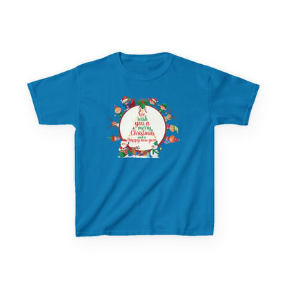 Kids Heavy Cotton™ Tee - We wish you a merry christmas - [[{"value":"Wonderwear Kid"}]]