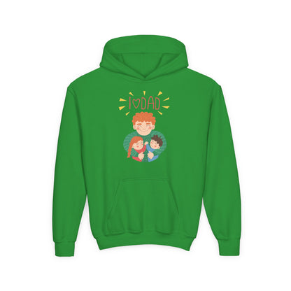 Youth Heavy Blend Hooded Sweatshirt - Daddys love Printify