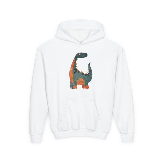 Youth Heavy Blend Hooded Sweatshirt - Whimsical Dinosaur