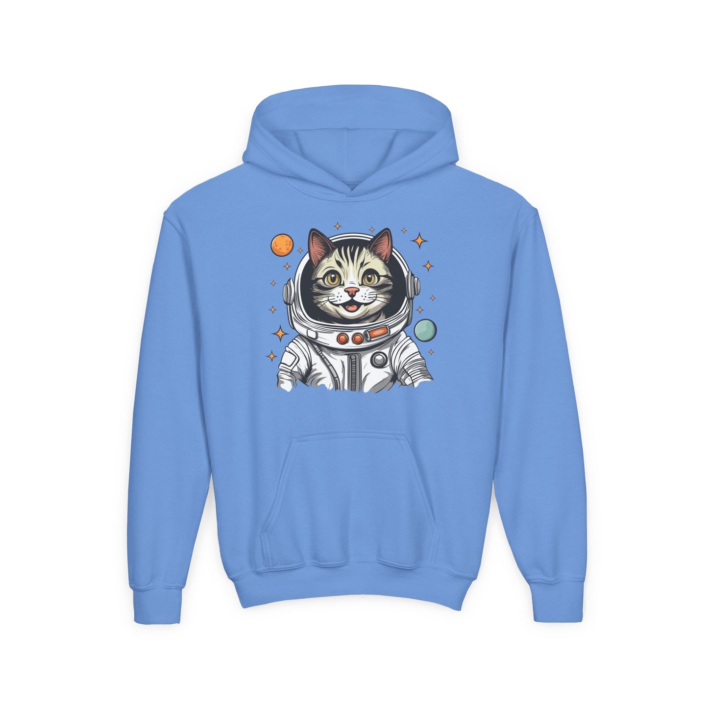 Youth Heavy Blend Hooded Sweatshirt - Astronaut cat