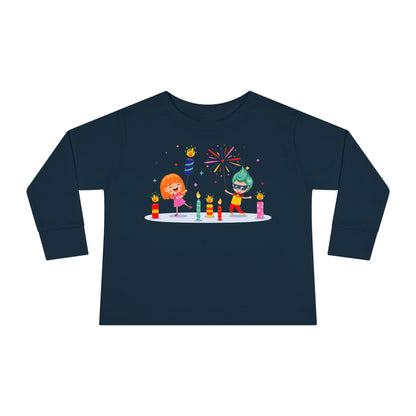 Toddler Long Sleeve Tee - Super kiddo lighting fireworks - [[{"value":"Wonderwear Kid"}]]