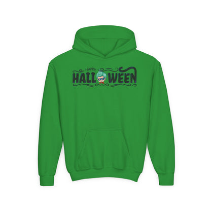 Youth Heavy Blend Hooded Sweatshirt - Happy halloween by super kiddo Printify