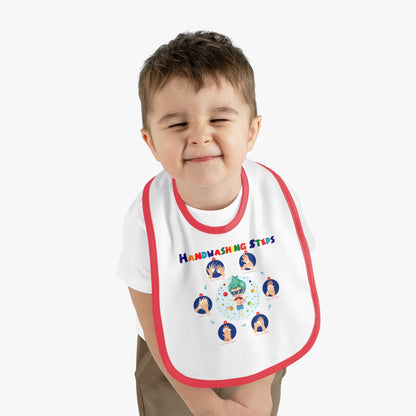 Baby Bib - Super kiddo how to wash hand properly - [[{"value":"Wonderwear Kid"}]]