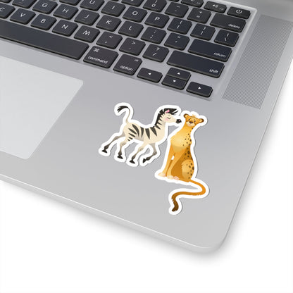 Kiss-Cut Stickers - The Zebra and Tiger Printify
