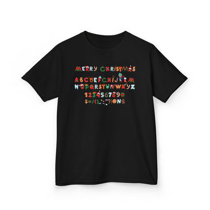 Kids Heavy Cotton™ Tee - Christmas alphabet - [[{"value":"Wonderwear Kid"}]]