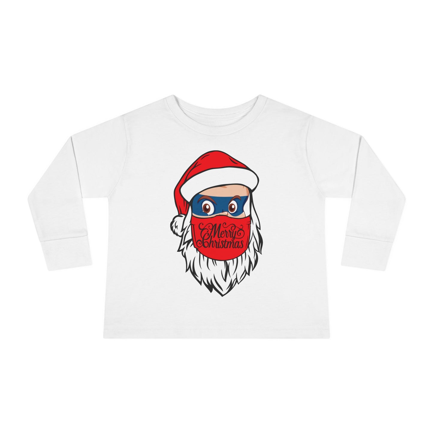 Toddler Long Sleeve Tee - Santa Super kiddo - [[{"value":"Wonderwear Kid"}]]