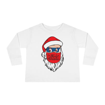 Toddler Long Sleeve Tee - Santa Super kiddo - [[{"value":"Wonderwear Kid"}]]