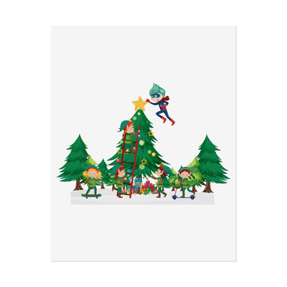 Rolled Posters - Super kiddo putting the stars - [[{"value":"Wonderwear Kid"}]]