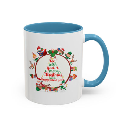 Accent Coffee Mug - We wish you a merry christmas - [[{"value":"Wonderwear Kid"}]]