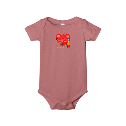 Infant Jersey One Piece - Valentines - Super kiddo and friends message - [[{"value":"Wonderwear Kid"}]]