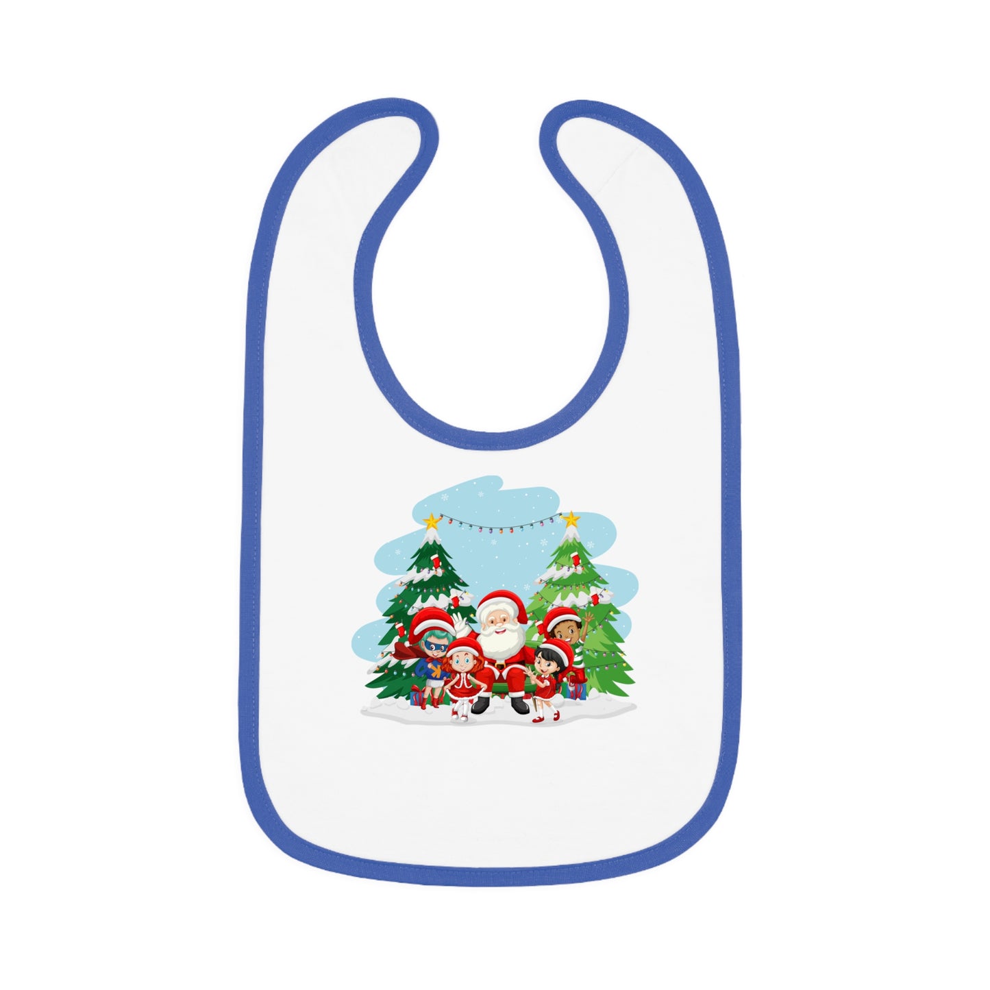 Baby Bib - Super kiddo with santa claus