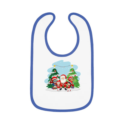 Baby Bib - Super kiddo with santa claus - [[{"value":"Wonderwear Kid"}]]