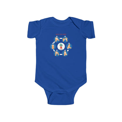 Infant Bodysuit - Super kiddo teaching how to wash hands - [[{"value":"Wonderwear Kid"}]]